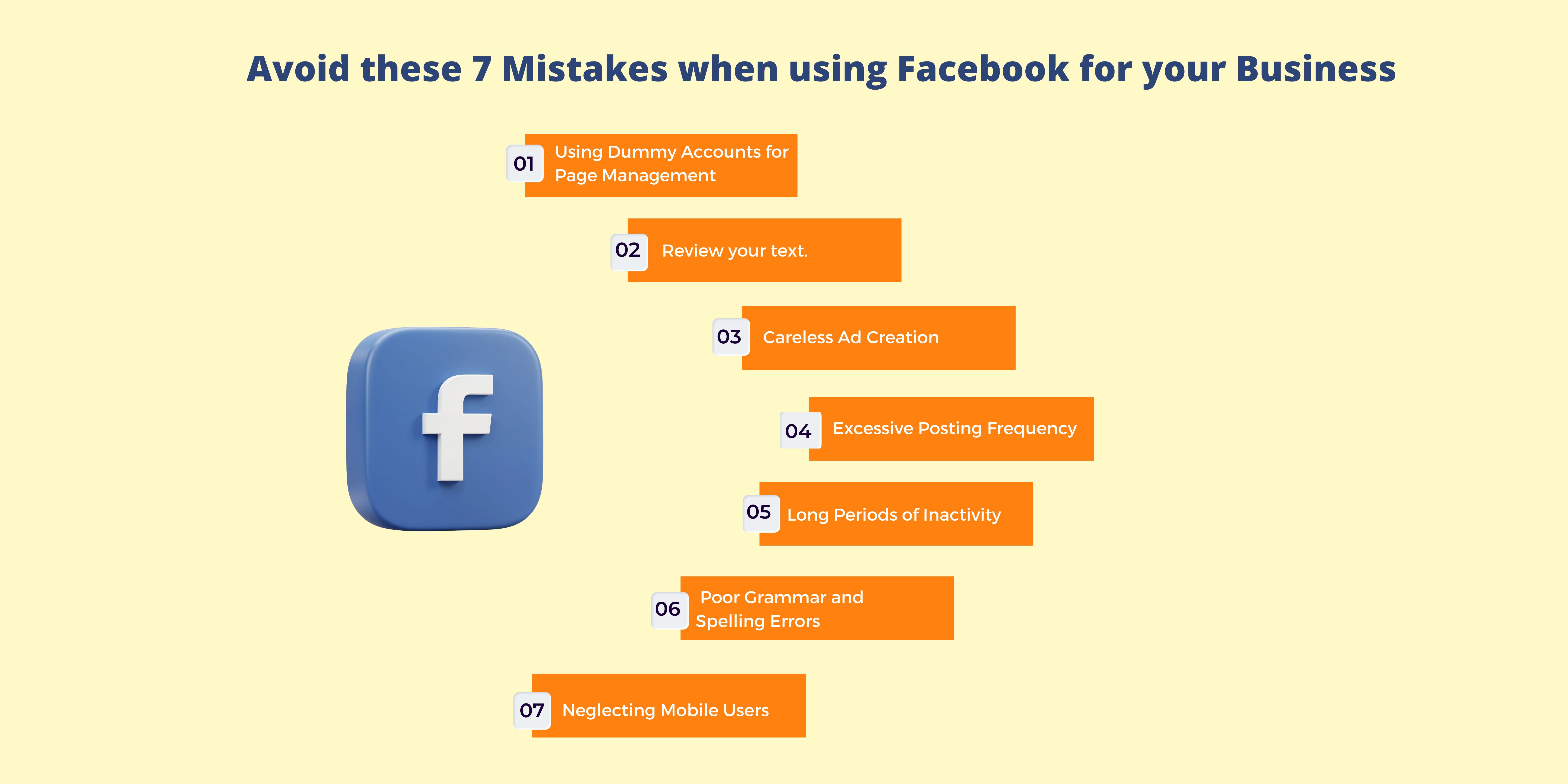 7 Dont's When Using Facebook For Your Business